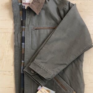 Olive Waxed Duck Canvas Jacket